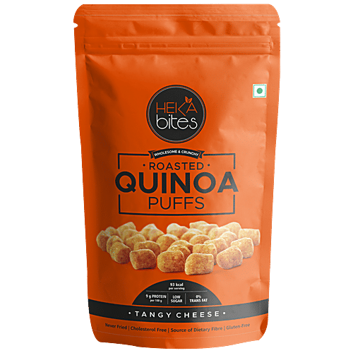 Buy Heka Bites Roasted Quinoa Puffs Tangy Cheese, Low Calorie