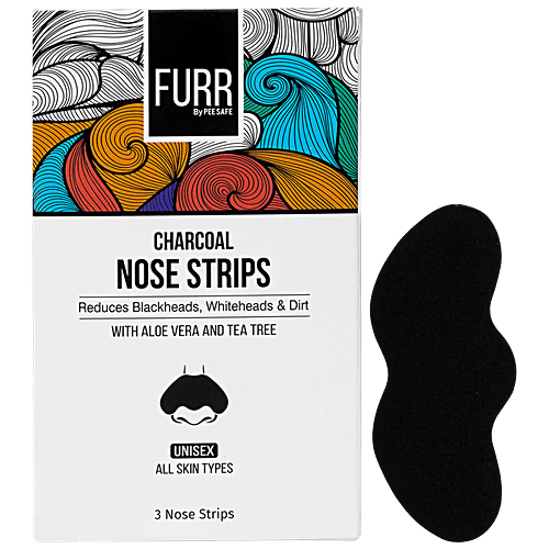 Furr By Pee Safe Charcoal Nose Strips, 3 pcs  