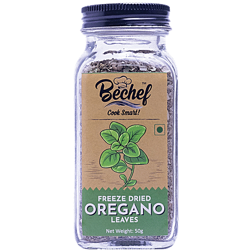 Bechef Oregano Leaves - Enhances Taste & Flavour, Premium Quality, 50 g  