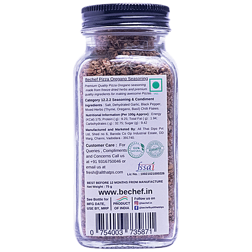 Buy Bechef Pizza Oregano Seasoning Enhances Taste & Flavour, Premium