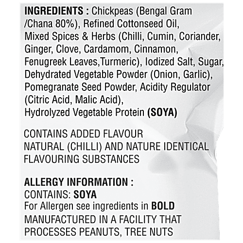 JABSONS Tandoori Roasted Chana/Chickpeas - Rich In Protein & Iron, Gluten-free, 140 g  