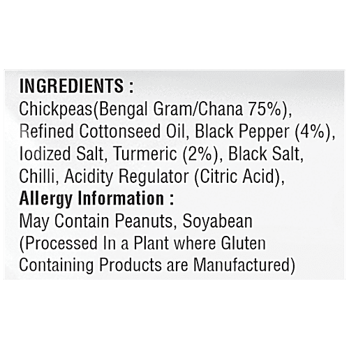 JABSONS Turmeric 'N' Pepper Chana - Roasted Chickpeas, Rich In Protein & Iron, Gluten-free, 140 g  