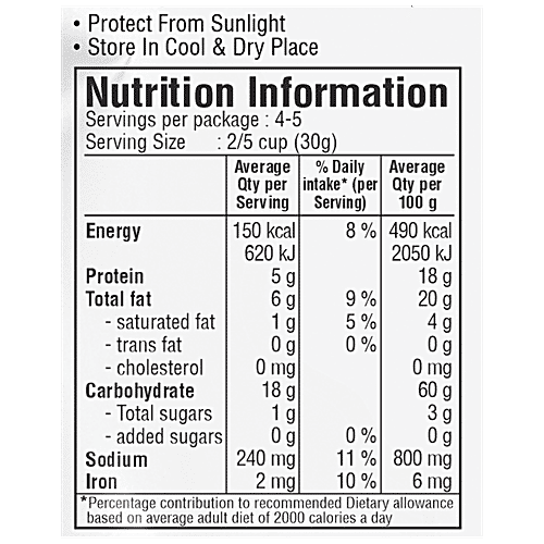 JABSONS Turmeric 'N' Pepper Chana - Roasted Chickpeas, Rich In Protein & Iron, Gluten-free, 140 g  