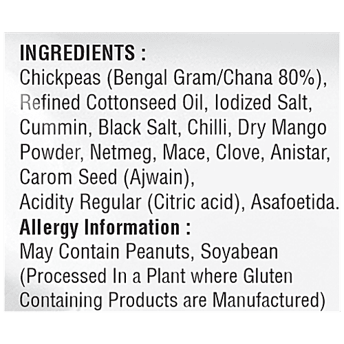 JABSONS Hot 'N' Spicy Chana - Roasted Chickpeas, Rich In Protein & Iron, Gluten-free, 140 g  