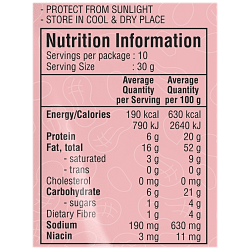 JABSONS Roasted Salted Peanuts - Protein Rich, No Artificial Colours, Traditional Flavour, 320 g  