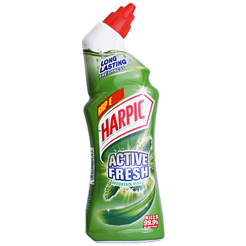 Buy Harpic Toilet Cleaner Active Fresh Mountain Pine, Long Lasting