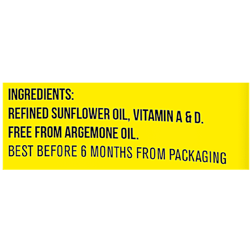 Sunpure  Heart Sunflower Oil - Chemical-Free & Physically Refined, Rich In Antioxidant, 1 L Pouch 