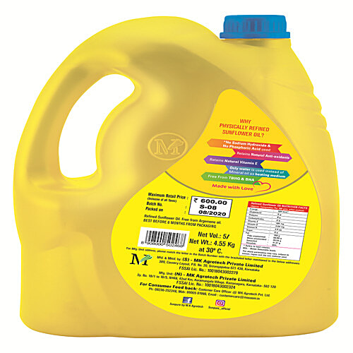 Buy Sunpure Heart Sunflower Oil ChemicalFree & Physically Refined