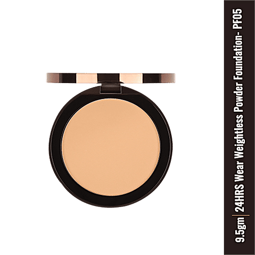 ColorBar 24 Hrs Wear Weightless Powder Foundation - Sweat-Proof Formula, Makes Complexion Even-Toned, 9.5 g PF 05 