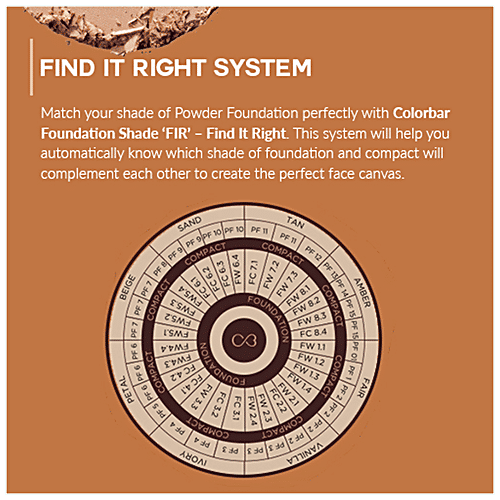 ColorBar 24 Hrs Wear Weightless Powder Foundation - Sweat-Proof Formula, Makes Complexion Even-Toned, 9.5 g PF 05 