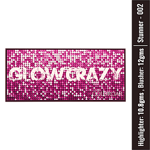 ColorBar Glow Crazy Palette - Long-Lasting, Baked Formula, 22.8 g Stunner - 002