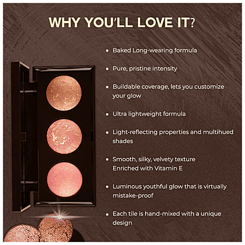 ColorBar Glow Crazy Palette - Long-Lasting, Baked Formula, 22.8 g Stunner - 002