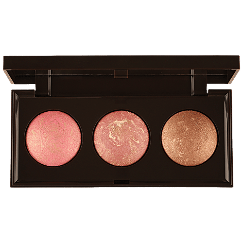 ColorBar Glow Crazy Palette - Long-Lasting, Baked Formula, 22.8 g Stunner - 002