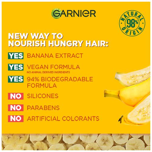 Buy Garnier Fructis - Nourishing Banana Hair Food Shampoo, For Dry Hair,  Detangles, Nourishes, Prevents Damage Online at Best Price of Rs 549 -  bigbasket