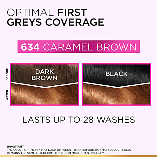 L'Oreal Paris Casting Creme Gloss - No Ammonia, Ultra Visible Hair Colour, Optimal Grey Coverage, 3 pcs (100 g + 60 ml)