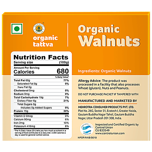 Buy Organic Tattva Walnuts Rich Source Of Protein & Antioxidant