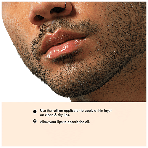 mCaffeine Coffee Lip Polishing Oil - With Rosehip & Shea Butter, Heals Dry & Chapped Lips, 10 ml  