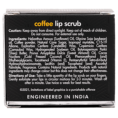 Buy MCaffeine Coffee Lip Scrub For Chapped & Pigmented Lips, Natural