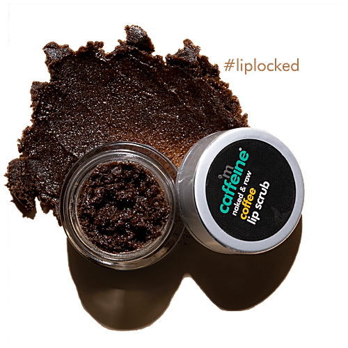 mCaffeine Coffee Lip Scrub - For Chapped & Pigmented Lips, Natural, Vegan, Beeswax Free, 12 g  