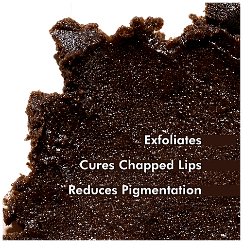 mCaffeine Coffee Lip Scrub - For Chapped & Pigmented Lips, Natural, Vegan, Beeswax Free, 12 g  