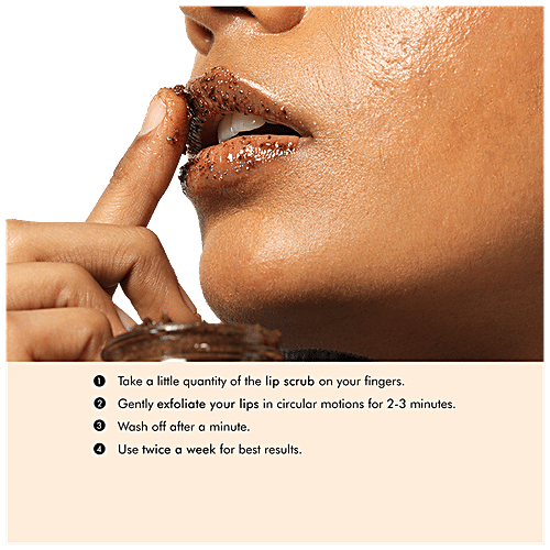 Buy MCaffeine Coffee Lip Scrub For Chapped & Pigmented Lips, Natural