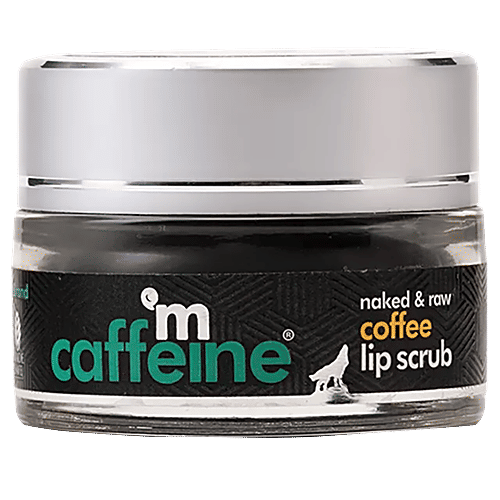 mCaffeine Coffee Lip Scrub - For Chapped & Pigmented Lips, Natural, Vegan, Beeswax Free, 12 g  