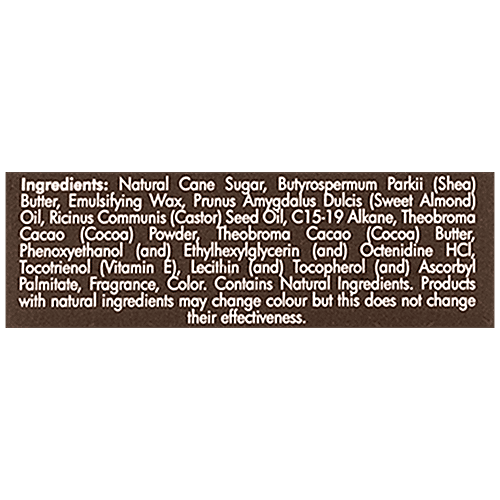 mCaffeine Gently Exfoliating Choco Lip Scrub - For Chapped & Sensitive Lips, Natural, Vegan, Beeswax Free, 12 g