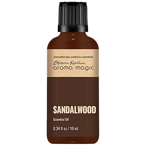 Aroma Magic  Sandalwood Essential Oil - Moisturises & Purifies Skin, Calms Depression, 10 ml  