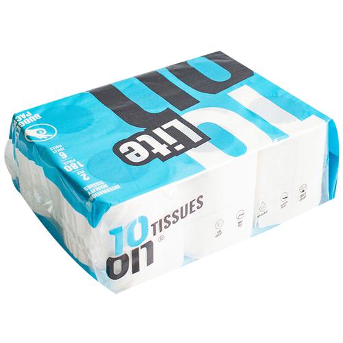 10on Tissues Toilet Rolls - 2 Ply, 6 pcs (180 Pulls each) (Buy 1 Get 1 Free) 