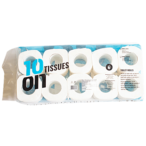 Buy 10on Tissues Soft Toilet Tissue Paper Rolls 2 Ply, Highly