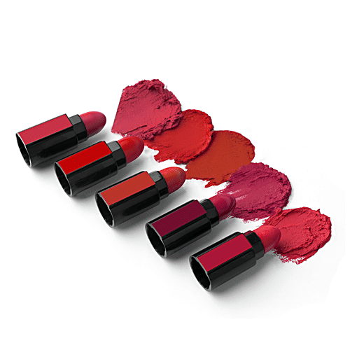 Renee Fab 5 5-In-1 Lipstick - Alluring Shades, Moisturising, Enriched With Jojoba Oil, 7.5 g  