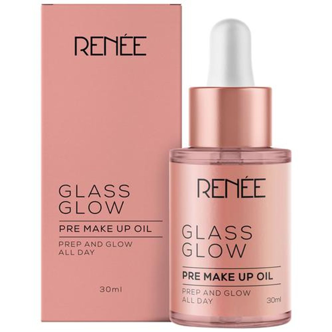 RENEE Glass Glow Pre-Make Up Oil - Moisturising & Hydrating Effect, 30 ml 