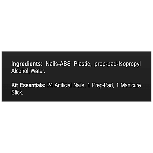 Renee Stick On Nails - Comfortable & Easy To Use, Reusable, 1 pc (Set of 24)