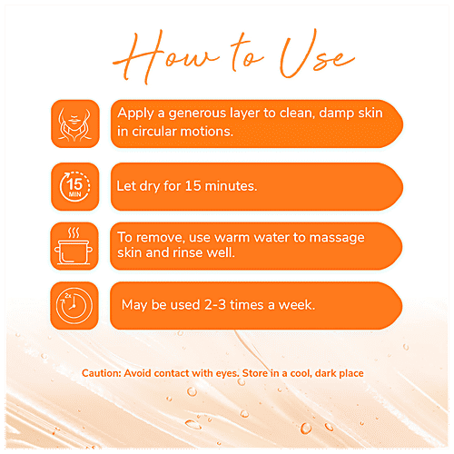 Koric Daily Glow Vitamin C Radiance Face Mask pH 6.0 - Hydrates, Nourishes & Tones Skin, 100 ml  