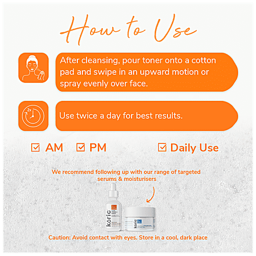 Buy Koric Daily Glow Vitamin C Radiance Boost Tonic pH 5 Removes