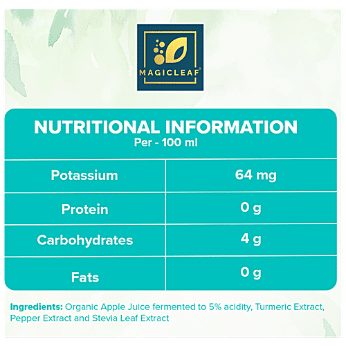 Buy Magicleaf Organic Apple Cider Vinegar With Mother Turmeric
