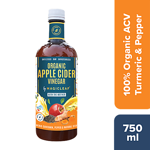 Buy Magicleaf Organic Apple Cider Vinegar With Mother Turmeric