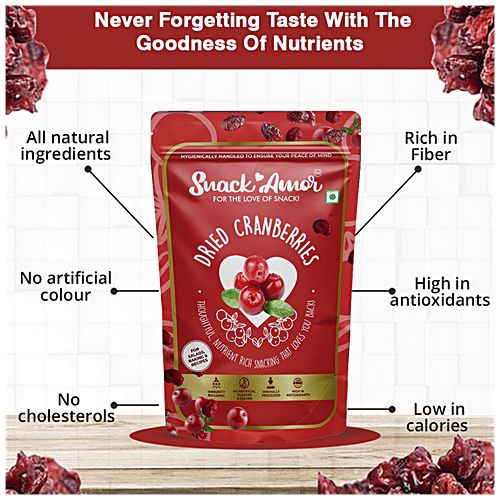 Buy SnackAmor Dried Cranberries NutrientRich, High In Antioxidants