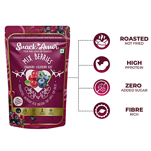 Buy SnackAmor Mix Berries Cranberries & Blueberries, NutrientRich