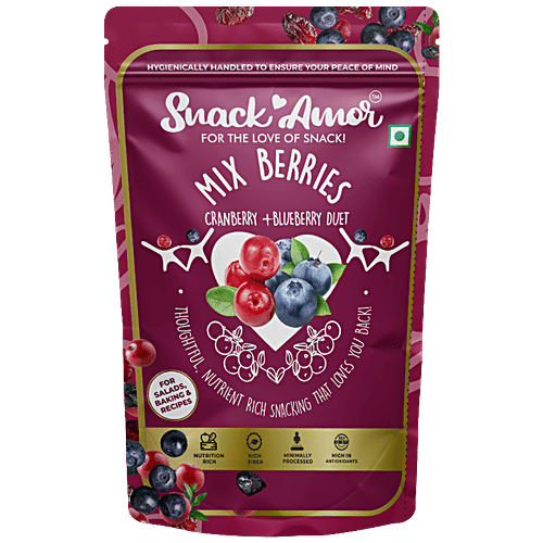 Buy SnackAmor Mix Berries Cranberries & Blueberries, NutrientRich