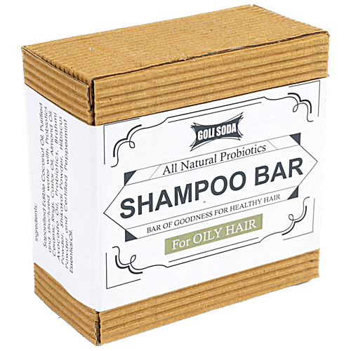 Buy Goli Soda All Natural Probiotics Shampoo Bar Nourishing, Controls