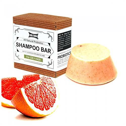 Goli Soda All Natural Probiotics Shampoo Bar - Nourishing, Controls Excess Oil, For Oily Hair, 90 g  