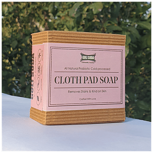 Goli Soda Probiotics Cloth Pad & Diaper Soap - All Natural, Anti Bacterial, Anti Fungal, 90 g  