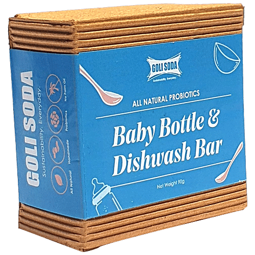 Buy Goli Soda Probiotics Baby Bottle & Dishwash Bar All Natural, Non