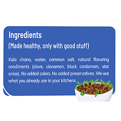 Urban Granny  Kala Chana For Instant Meals - Pre-Soaked & Boiled, No Pressure Cooking Required, 200 g  