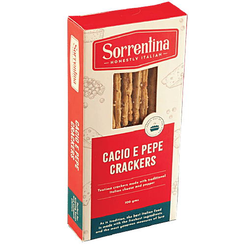 Sorrentina Cacio E Pepe Crackers, 100 g  