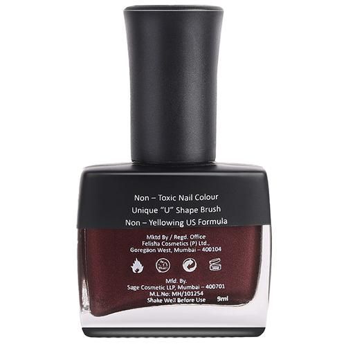 Color Fx Twilight Festive Collection Nail Enamel - Long-lasting Colour, Perfect Finish, 9 ml Shade-145 