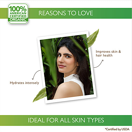 Organic Harvest Extra Virgin Coconut Oil - Cold Pressed, Unbleached, For Body Massage, Skin Care, Hair Growth, 500 ml  