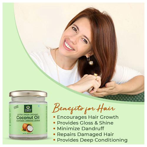 Buy Organic Harvest Extra Virgin Coconut Oil - Cold Pressed, For Body  Massage, Skin Care, Hair Growth Online at Best Price of Rs 395 - bigbasket