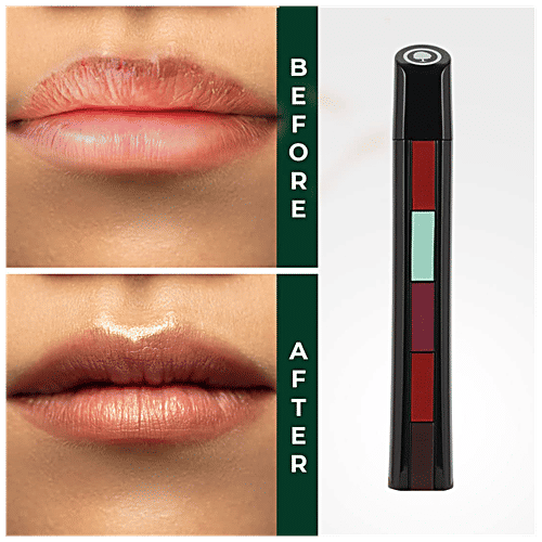 Organic Harvest 5 in 1 Lip Balm - Sunflower Oil & Mango Butter, Lightens Dark Lips, Beeswax Free, 10 g  